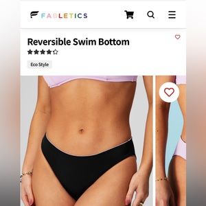 NWT - Fabletics Reversible Swim Bottom